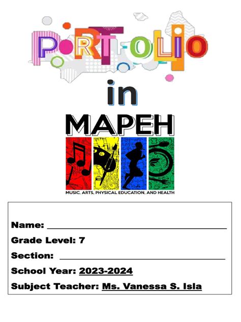 portfolio in mapeh 7|MAPEH 7 Portfolio .